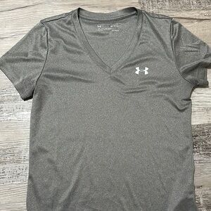 Under Armour Gray V-Neck Tee